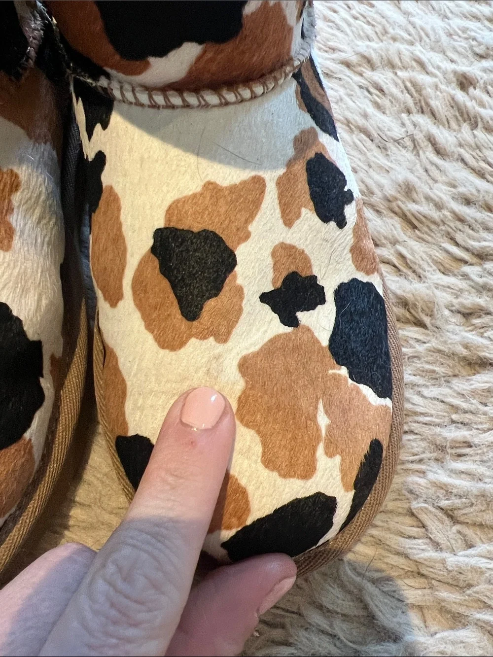 UGG Brown Cow Print Boots 🐮